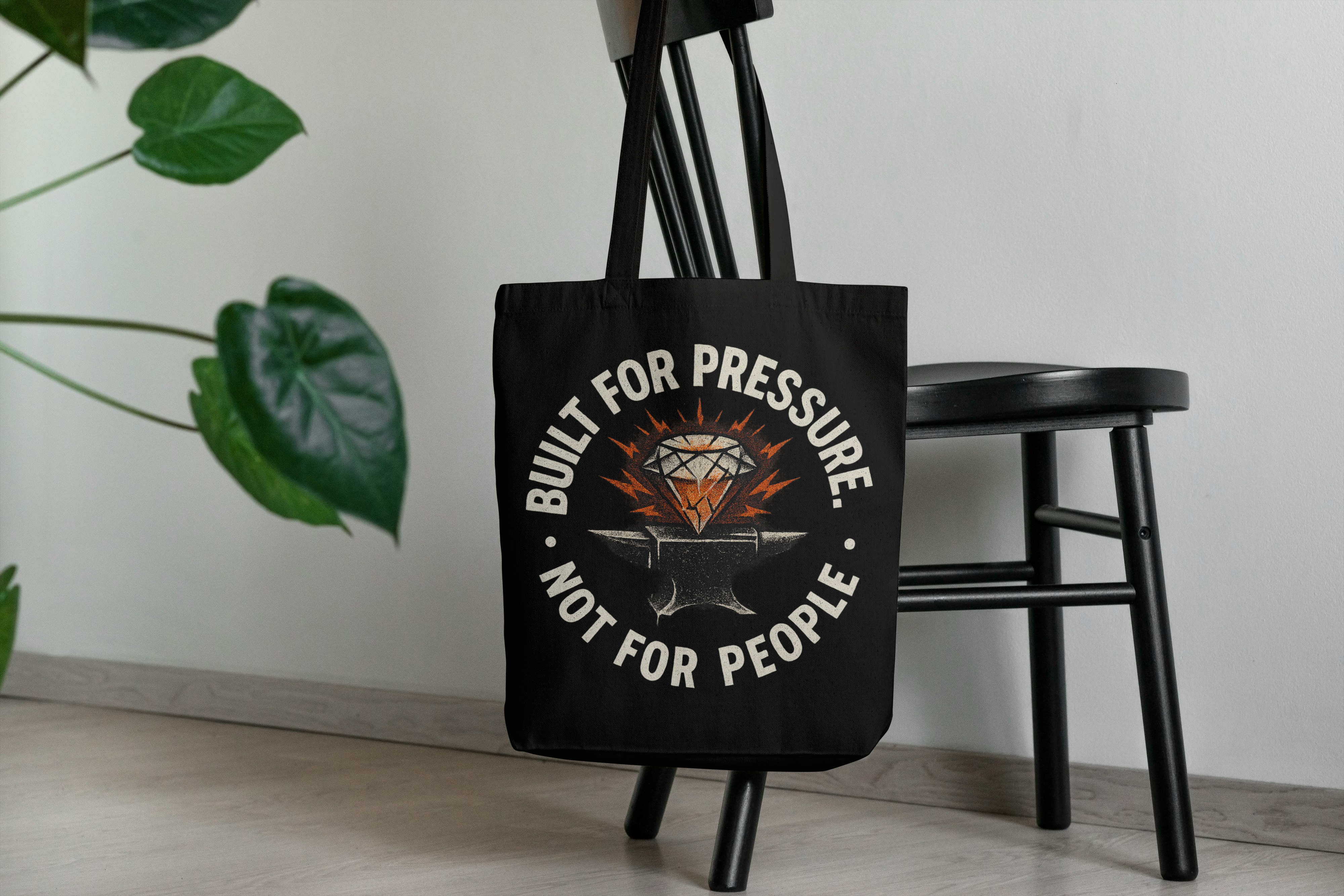 built for pressure tote bag