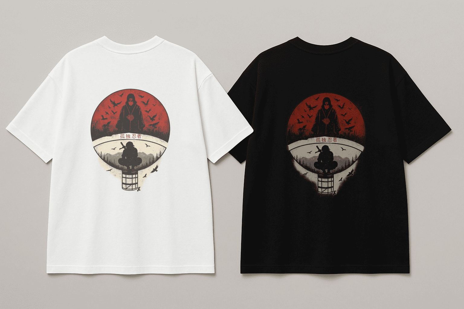uchiha clan itachi crow t shirt